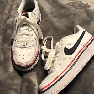 Nike Air Force 1, worn twice, size 5y, m 5, w 7